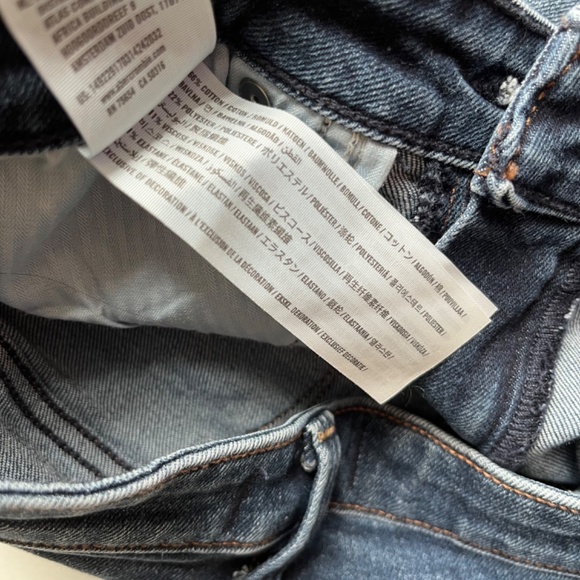 Abercrombie and Fitch High waisted Denim Shorts - Dark Wash - Picture 8 of 8